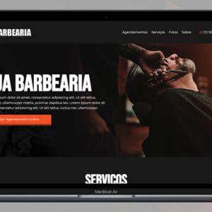 Site para Barbearia com Agendamento Editável